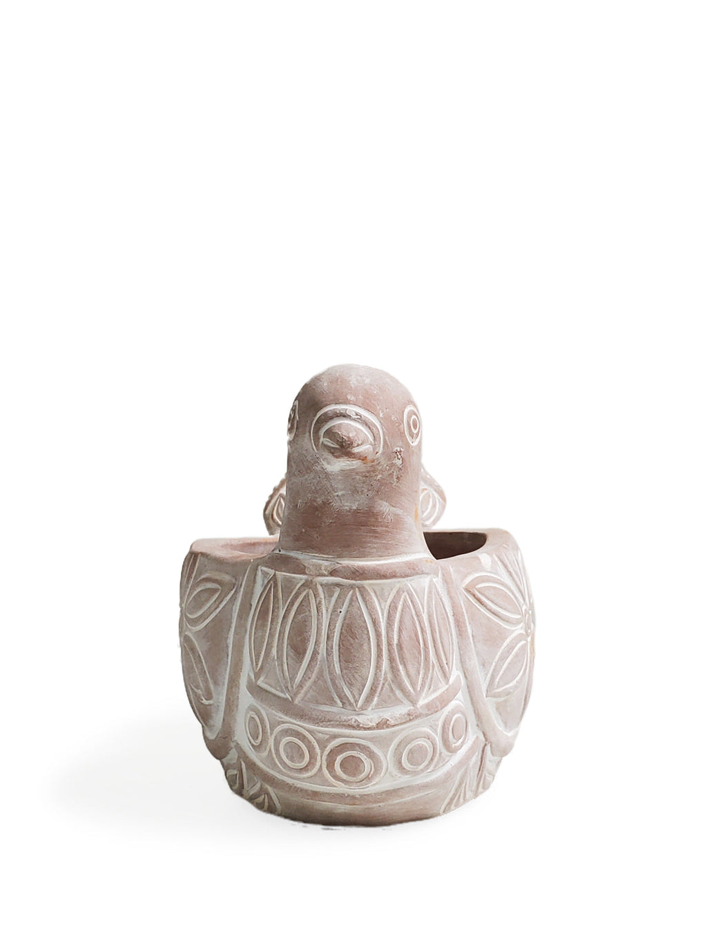 Terracotta pot - Spotted dove
