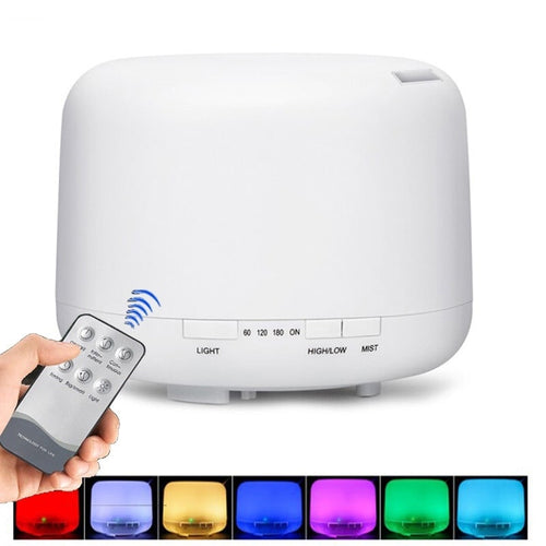Aromatherapy Diffuser with Essential Oils That Changes Color with Remote Control