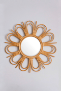 Sunburst Decorative Rattan Mirror