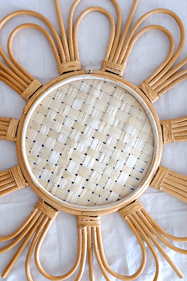 Sunburst Decorative Rattan Mirror